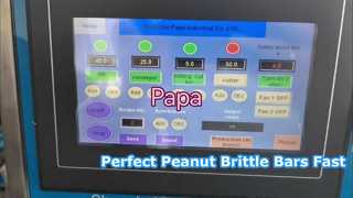 Видео испытаний машины для формования и резки хрупких стержней арахиса Papa Small P320